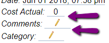Underlined Fields Reference